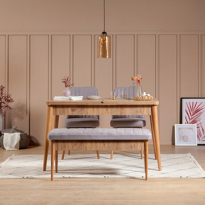Hanah Home Vina 0701 - Soho, Atlantic Juego de Comedor Extensible Hanah Home Vina 0701 - Soho, Atlantic Juego de Comedor Extensible
